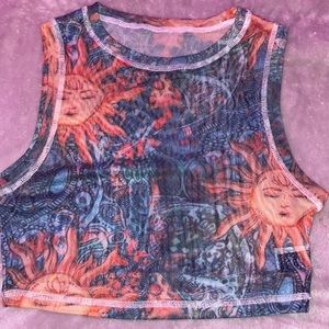 super cute sheer top